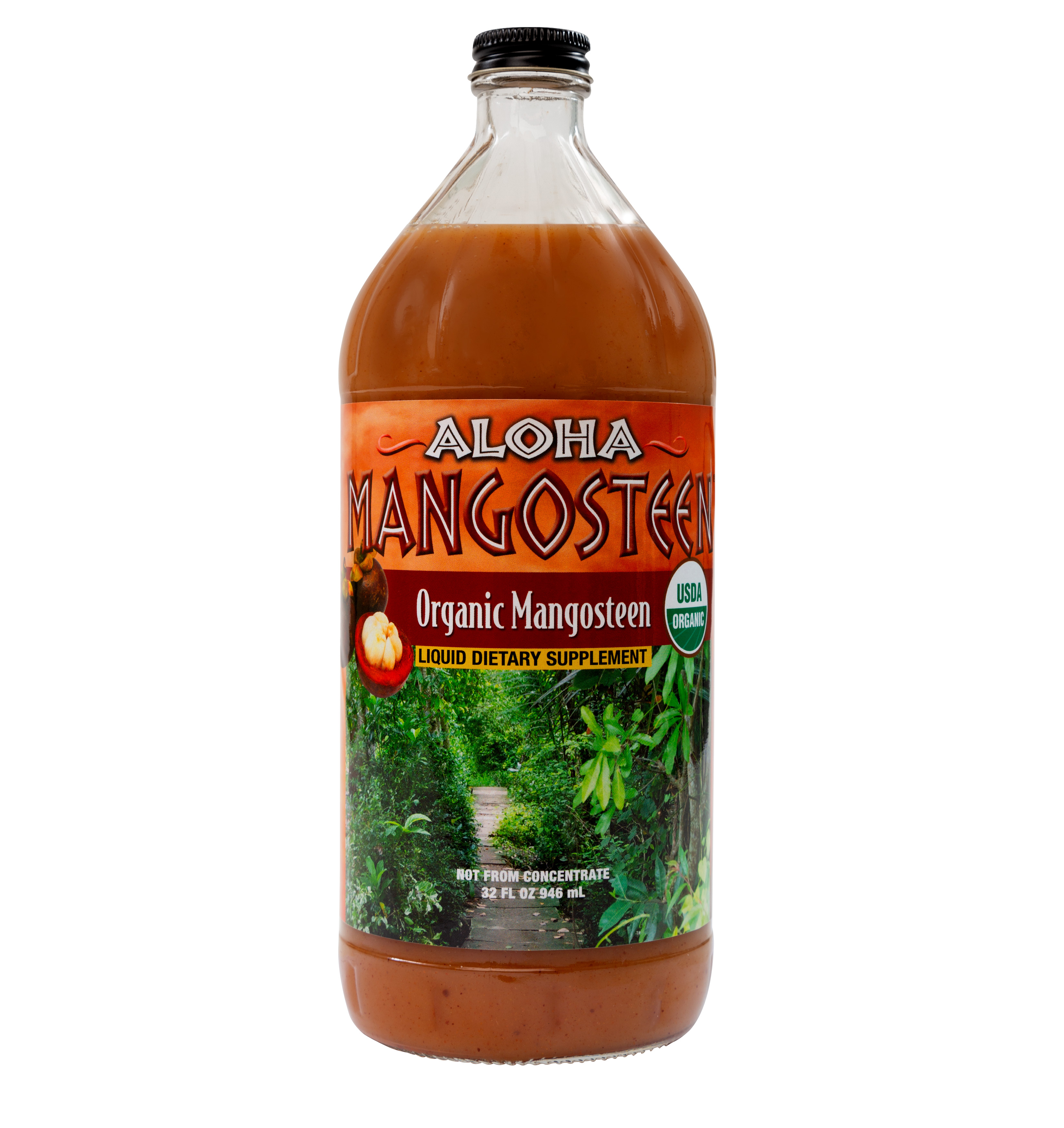 Tropical Green Mangosteenマンゴスーチ 2キロ　クール便 BIO INNOVATIONS: Mangosteen - Organic Aloha Mangosteen Puree, 32oz